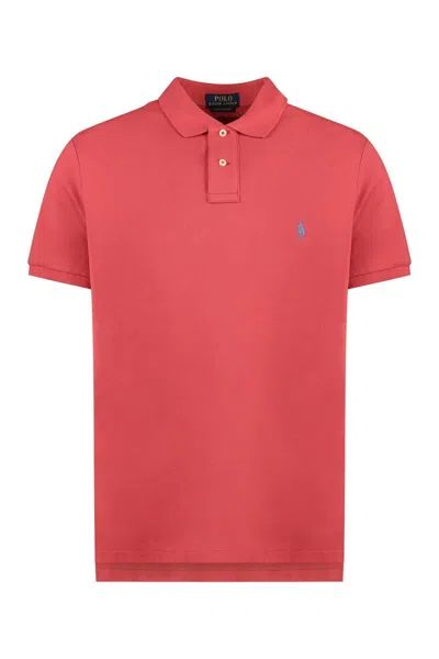 Polo Ralph Lauren Cotton Piqué Polo Shirt In Red