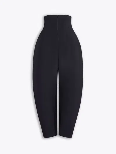 Alaïa Rounded Corset Trousers Clothing In Black