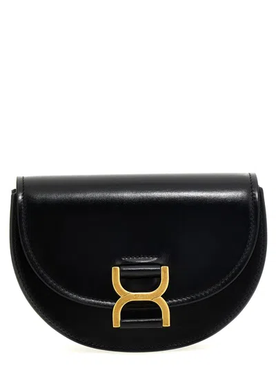 Chloé 'marcie' Small Crossbody Bag In Black