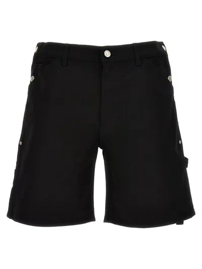 Courrèges 'sailor Back' Bermuda Shorts In Black