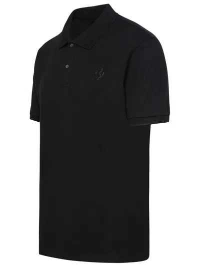 Ferrari Polo Shirt In Black