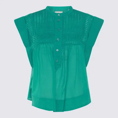 Isabel Marant Étoile Green Cotton Shirt In Emerald