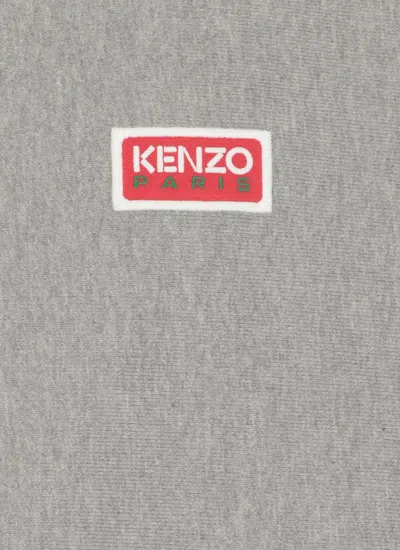 Kenzo Paris Cotton Sweatshirt In Grey