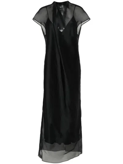 Khaite Organza Essie Dress Clothing In Black