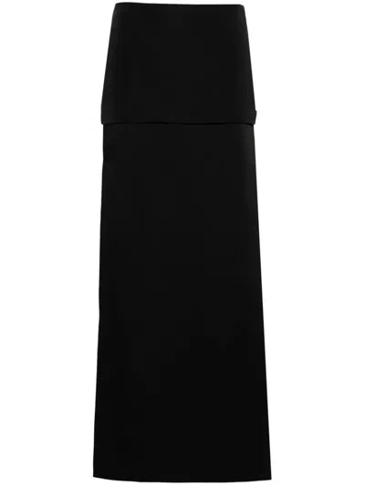 Khaite Saxon Skirt Clothing In Black