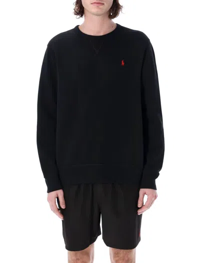 Polo Ralph Lauren Classic Crewneck Sweatshirt In Black