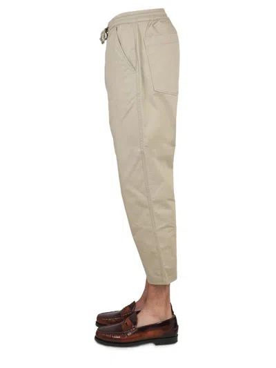 Universal Works Cropped Fit Pants In Beige