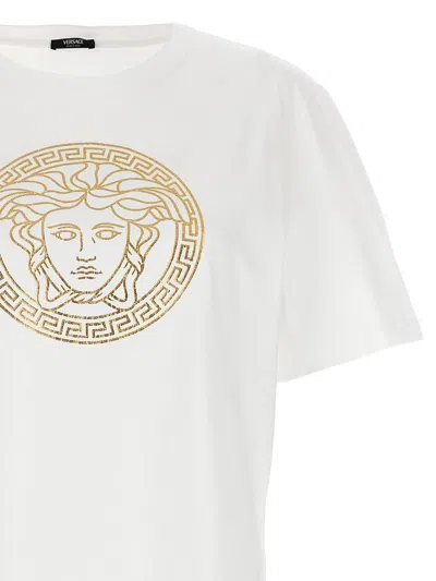 Versace 'medusa' T-shirt In White
