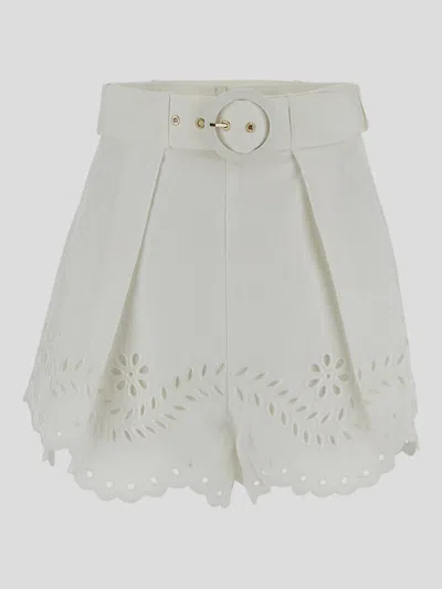 Zimmermann Shorts In White