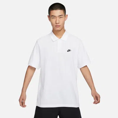 Nike Club Short Sleeve Polo In White