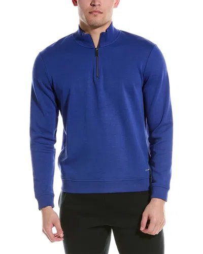 Ted Baker Antram 1/2-zip Pullover In Blue