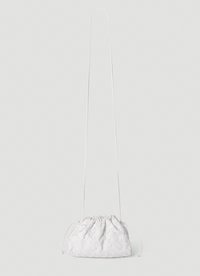 Bottega Veneta Pouch Intrecciato Clutch Bag Female White In White