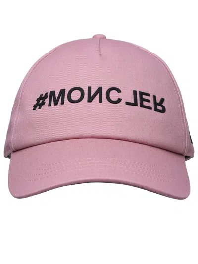 Moncler Grenoble Pink Cotton Hat