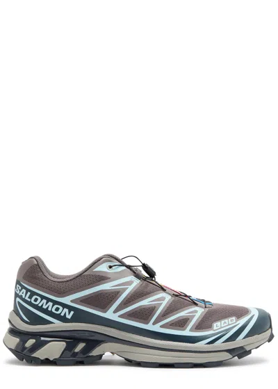 Salomon Xt-6 Panelled Sneakers In Grey