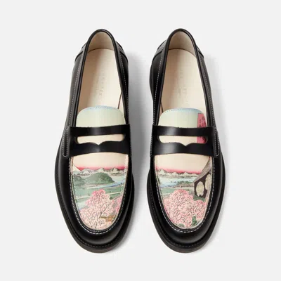 Duke & Dexter Men's Wilde Blossom Penny Loafer - Men's In Black