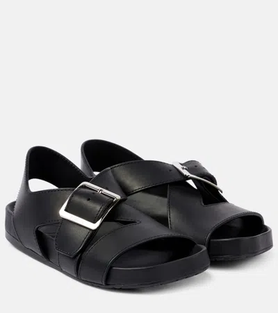Loewe Ease Sandal Toe Post In Black