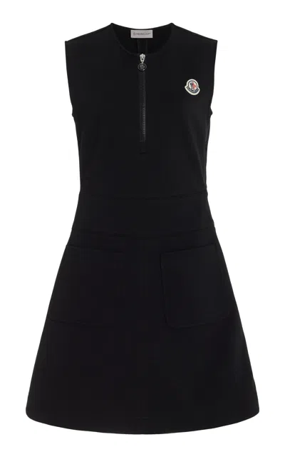 Moncler Short Dress In Black