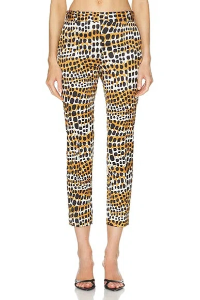 Celine Animal Trouser In Animal Print