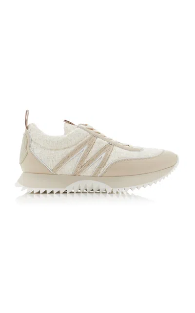 Moncler Pacey Bicolor Runner Trainers In White