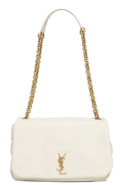 Saint Laurent Jamie 4.3 Small Quilted Leather Shoulder Bag In Crema Soft
