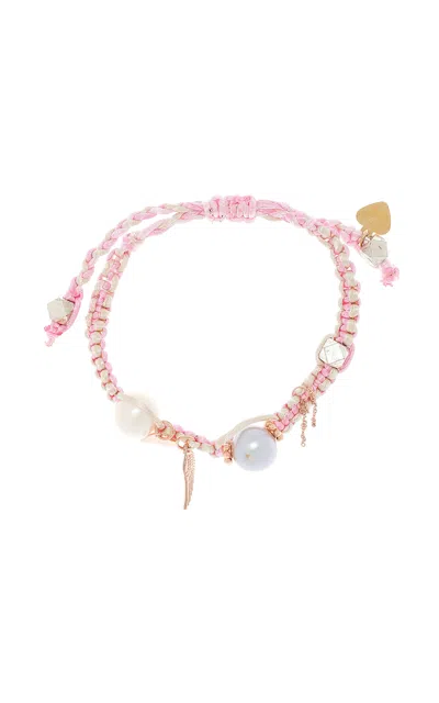 Joie Digiovanni Angel Barbie Knotted Silk Multi-stone Bracelet