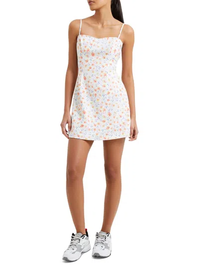 French Connection Womens Summer Short Mini Dress In White