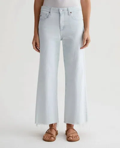 Ag Saige Wide Leg Crop Jean In Tide Pool In Multi