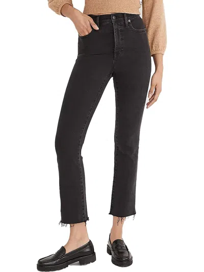Madewell Womens High-rise Cali Demi Bootcut Jeans In Black