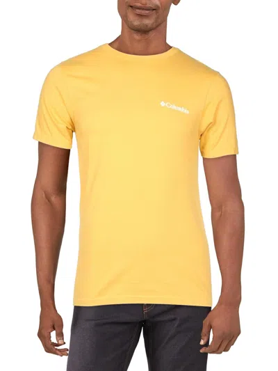 Columbia Thistletown Hills Mens Heathered Crewneck T-shirt In Yellow