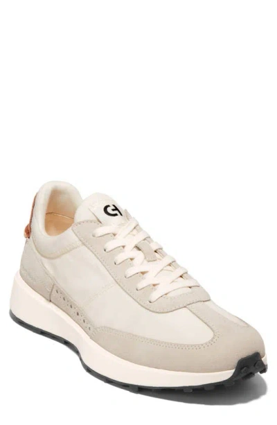 Cole Haan Men's Grand Crosscourt Midtown Mixed-media Lace-up Sneakers In Ivory,optic White,gum