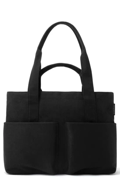 Dagne Dover Small Vida Organic Cotton Tote In Onyx