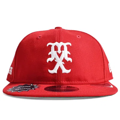 Saint Michael Retro Crown 9fifty Mx Logo Cap In Red