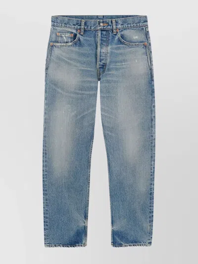 Saint Laurent Mick Straight-leg Jeans In Blue