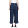 STELLA MCCARTNEY Blue Denim Wide-Leg Culottes