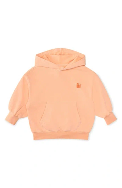The Sunday Collective Kids' Natural Dye Everyday Hoodie In Peach