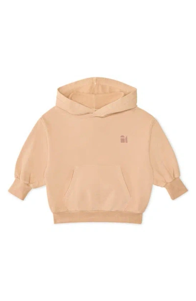 The Sunday Collective Kids' Natural Dye Everyday Hoodie In Latte