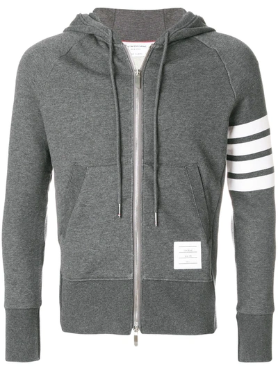 THOM BROWNE ENGINEERED 4-BAR ZIP-UP HOODIE,MJT022H0053512218052
