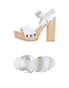 Jeffrey Campbell Sandals In White