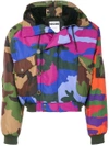 MOSCHINO CAMOUFLAGE HOODED COAT,A0612526912134265