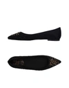 Roger Vivier Ballet Flats In Black