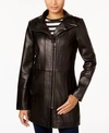 COLE HAAN ASYMMETRICAL LEATHER JACKET