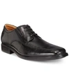 Clarks Tilden Walk Mens Leather Lace Up Oxfords In Black
