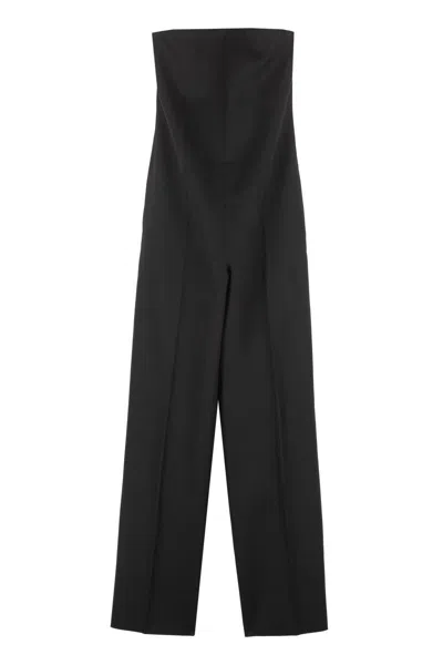 Bottega Veneta Wide-leg Pants Jumpsuit In Black