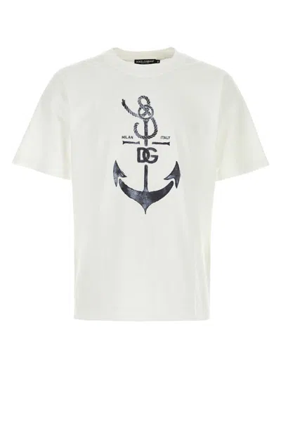 Dolce & Gabbana T-shirt In Whiteottic