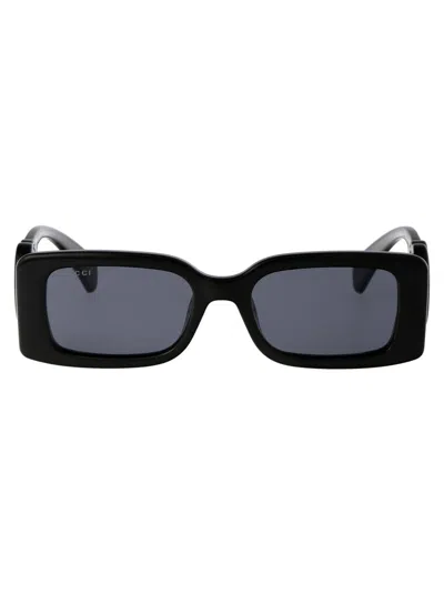 Gucci Gg1325s Square Sunglasses In 001 Black Black Grey