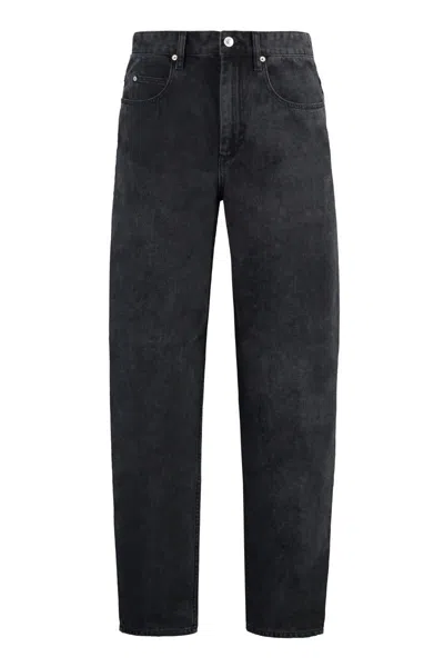 Isabel Marant Larson 5-pocket Jeans In Black