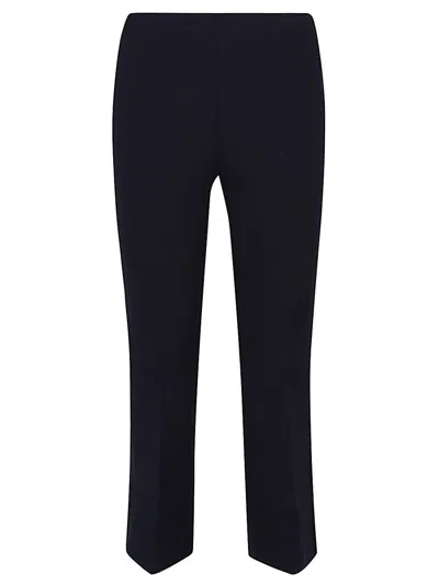 Liviana Conti Flared Cropped Trousers In Blue