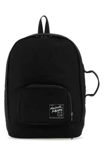Maison Kitsuné Maison Kitsune Backpacks In Black
