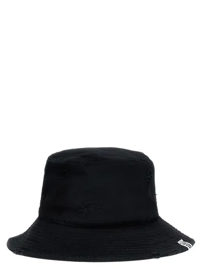 Miharayasuhiro Maison Mihara Yasuhiro Distressed Effect Bucket Hat In Black