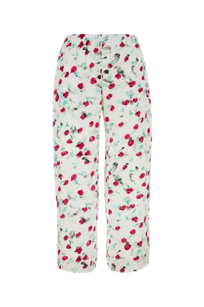 Marni Trousers In Lilywhite